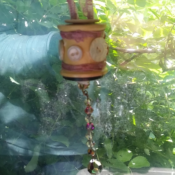 Gorgeous handmade vintage spool ornament - Picture 3 of 6